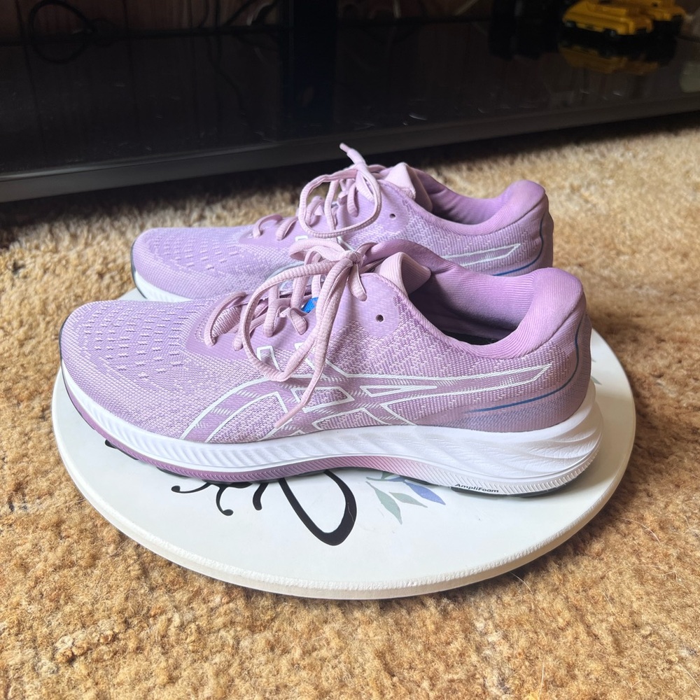 Women’s ASICS GEL-EXCITE 9 running athletes sneakers Barely Rose/White size 10. - Picture 6 of 17